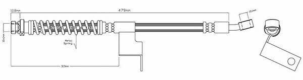 Motorquip VBJ520 Brake Hose VBJ520