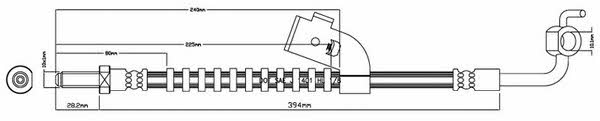 Motorquip VBJ338 Brake Hose VBJ338