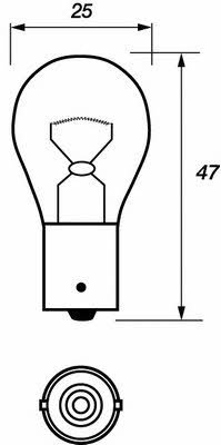 Motorquip LVEB382 Glow bulb P21W 12V 21W LVEB382