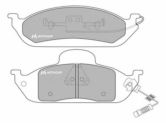 Motorquip LVXL1074 Brake Pad Set, disc brake LVXL1074