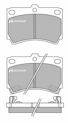 Motorquip LVXL629 Brake Pad Set, disc brake LVXL629