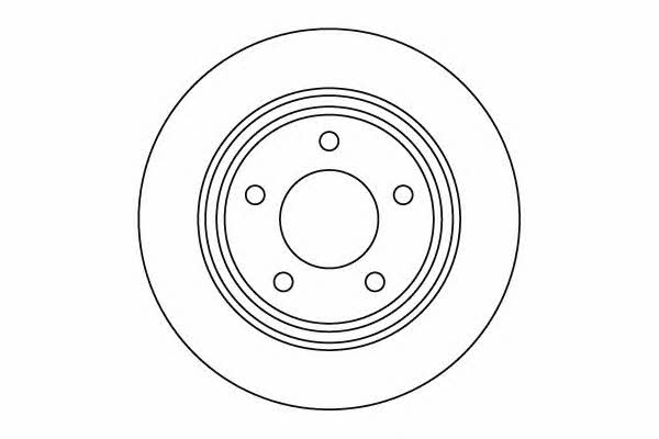 Motorquip LVBD1030Z Rear brake disc, non-ventilated LVBD1030Z