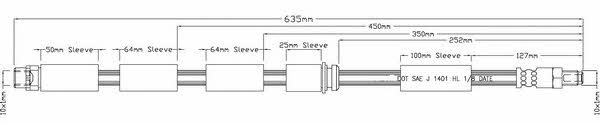 Motorquip LVBH1611 Brake Hose LVBH1611