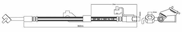 Motorquip VBJ173 Brake Hose VBJ173