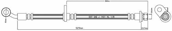 Motorquip VBH1063 Brake Hose VBH1063