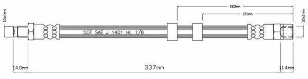 Motorquip VBH976 Brake Hose VBH976