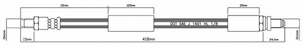 Motorquip VBJ294 Brake Hose VBJ294