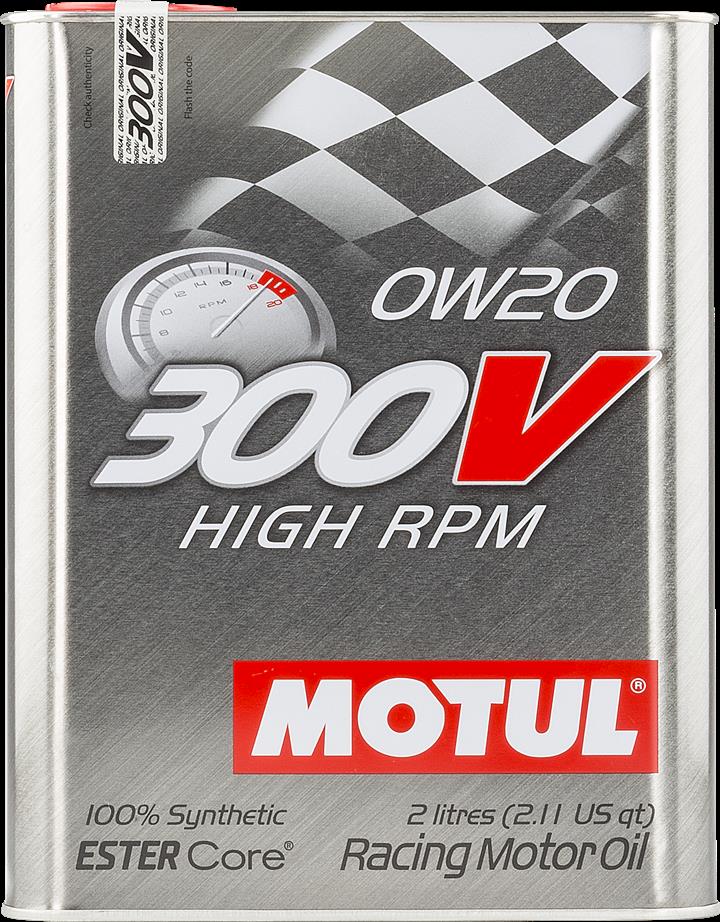 Motul 104239 Engine oil Motul 300V HIGH RPM 0W-20, 2L 104239
