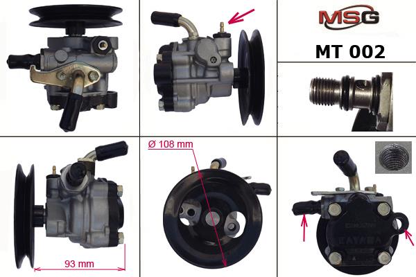 MSG MT002 Hydraulic Pump, steering system MT002