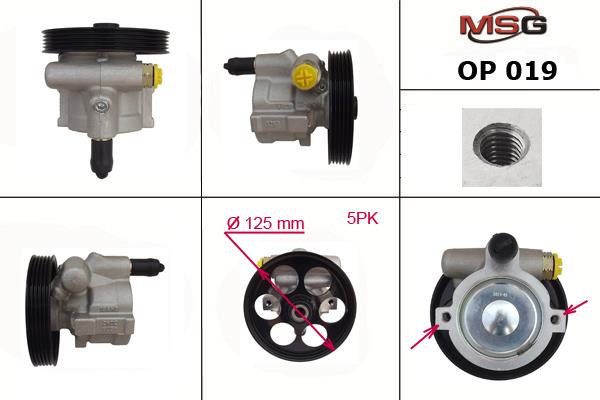 MSG OP019 Hydraulic Pump, steering system OP019