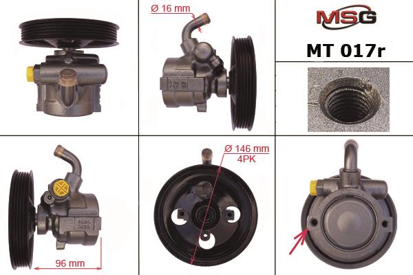 MSG MT017R-ARCH Hydraulic Pump, steering system MT017RARCH