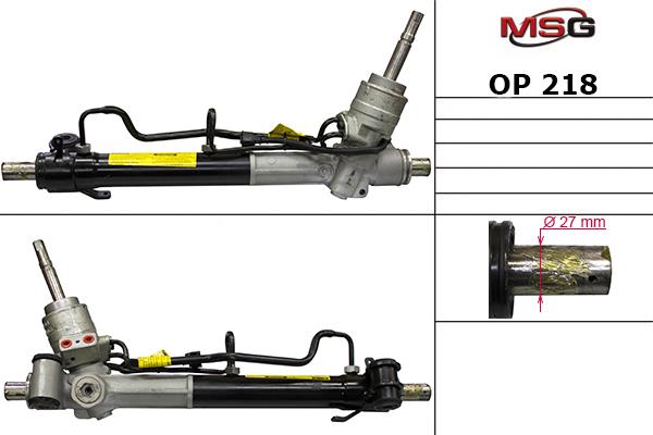 Rack and pinion steering Chevrolet: OP218 MSG Power Steering