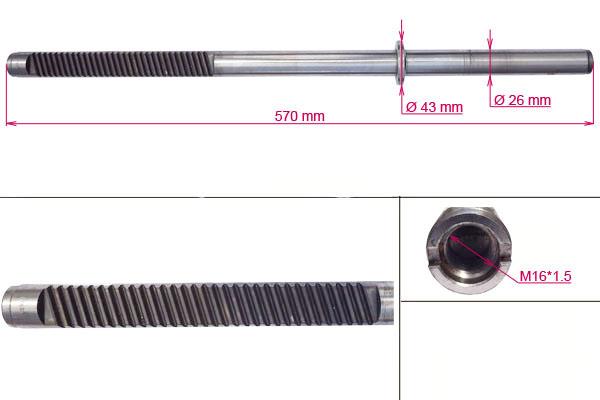 MSG HY205RC-ARCH Steering rack rod HY205RCARCH