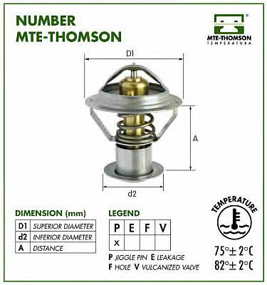MTE-Thomson 205.89 Thermostat, coolant 20589