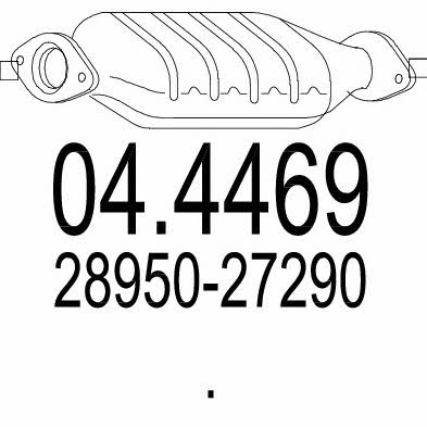 Mts 04.4469 Catalytic Converter 044469