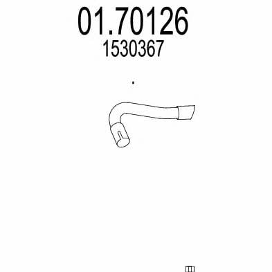 Mts 01.70126 Exhaust pipe 0170126