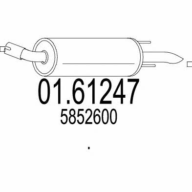 0161247 Mts End Silencer