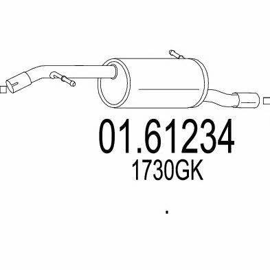 Mts 01.61234 End Silencer 0161234