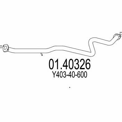 Mts 01.40326 Exhaust pipe 0140326