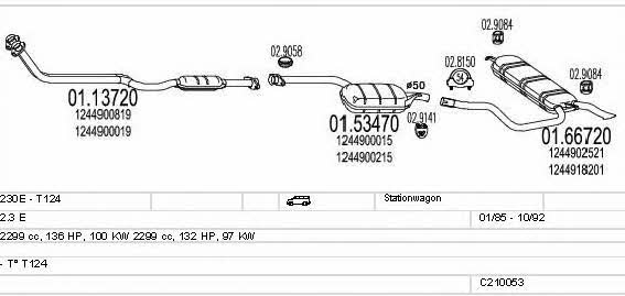  C210053026431 Exhaust system C210053026431