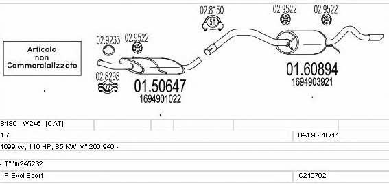 C210792025565 Mts Exhaust system