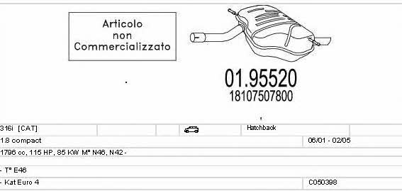 C050398025168 Mts Exhaust system