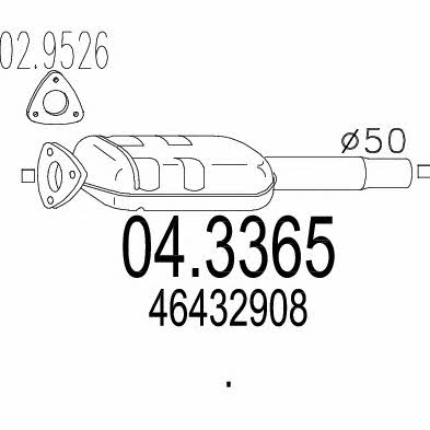 Mts 04.3365 Catalytic Converter 043365