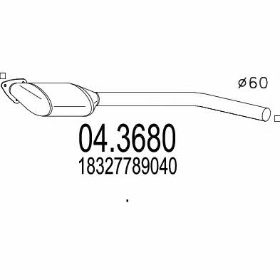 Mts 04.3680 Catalytic Converter 043680