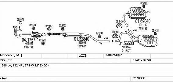 Mts C110358003326 Exhaust system C110358003326