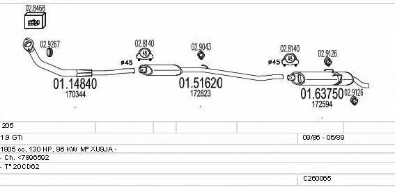 C260065005941 Mts Exhaust system