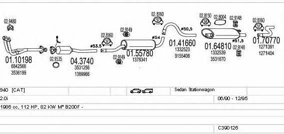 Mts C390126002286 Exhaust system C390126002286