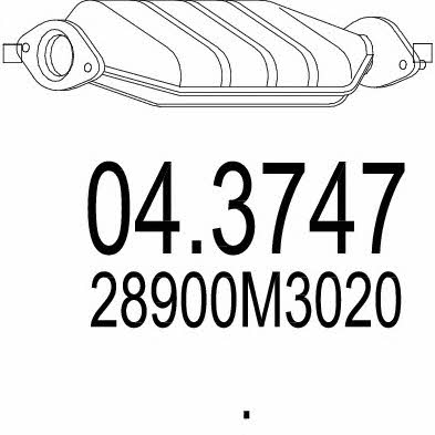 Mts 04.3747 Catalytic Converter 043747