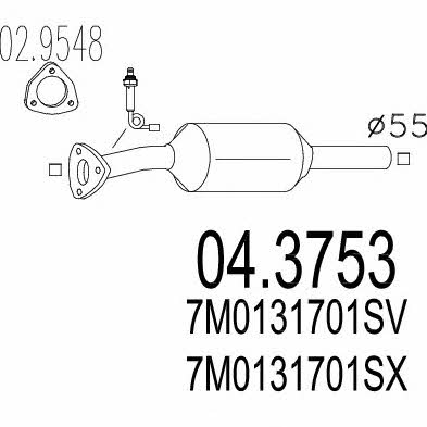 Mts 04.3753 Catalytic Converter 043753
