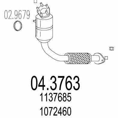 Mts 04.3763 Catalytic Converter 043763