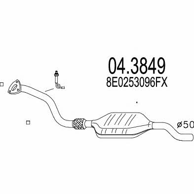 Mts 04.3849 Catalytic Converter 043849