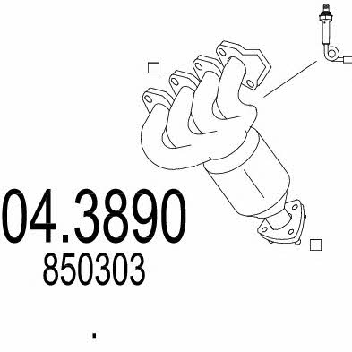 Mts 04.3890 Catalytic Converter 043890