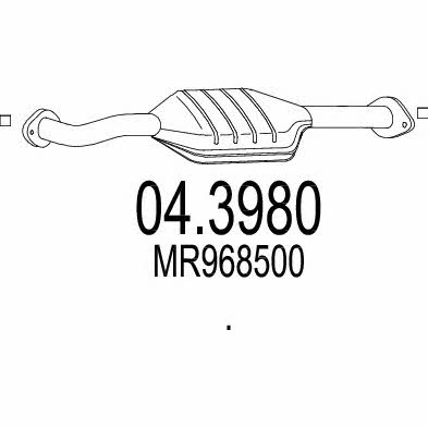 Mts 04.3980 Catalytic Converter 043980