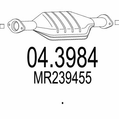 Mts 04.3984 Catalytic Converter 043984