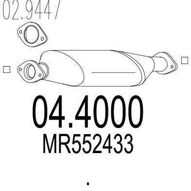 Mts 04.4000 Catalytic Converter 044000