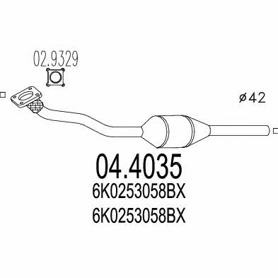 Mts 04.4035 Catalytic Converter 044035