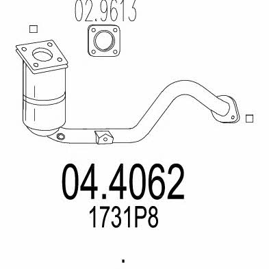 Mts 04.4062 Catalytic Converter 044062