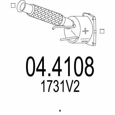 Mts 04.4108 Catalytic Converter 044108