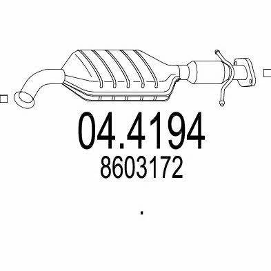 Mts 04.4194 Catalytic Converter 044194