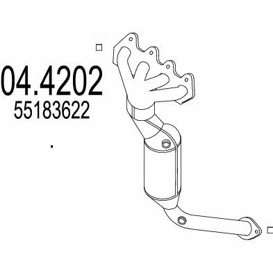 Mts 04.4202 Catalytic Converter 044202