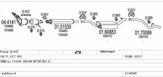 C110747010333 Mts Exhaust system