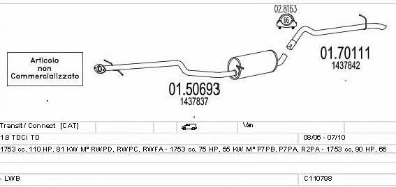 C110798011406 Mts Exhaust system
