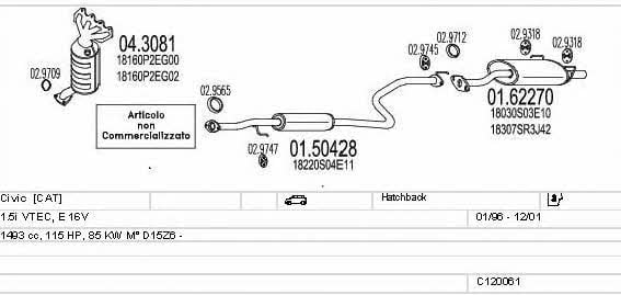 C120061002679 Mts Exhaust system