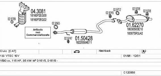 C120068002687 Mts Exhaust system