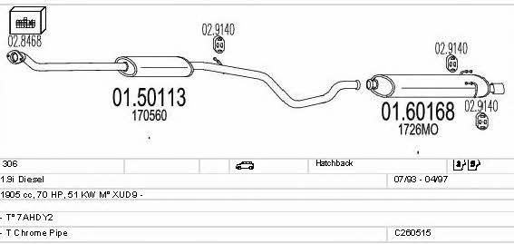 C260515008284 Mts Exhaust system