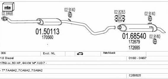 C260625007622 Mts Exhaust system